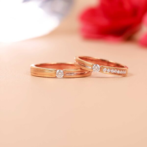 Cincin kawin berlian eropa model Antares Couple Ring