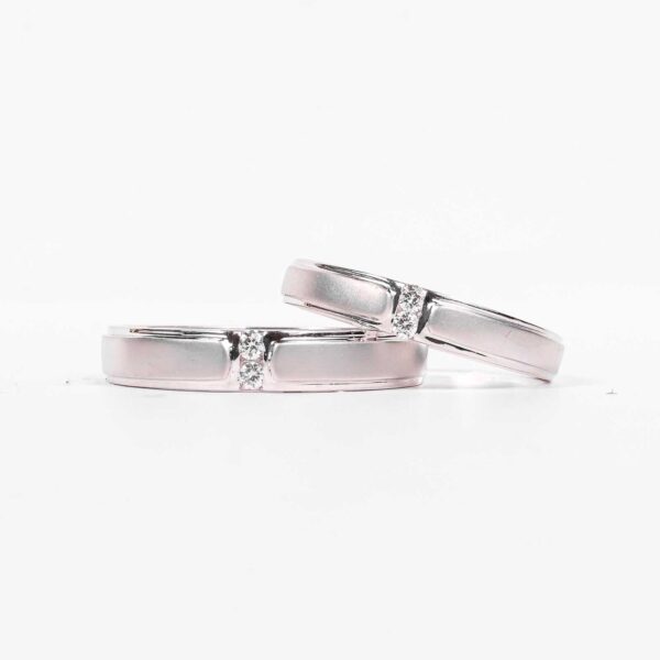 Cincin kawin berlian eropa model Lyra Couple Ring