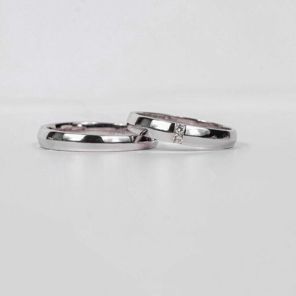 Cincin kawin berlian eropa model Orion Couple Ring