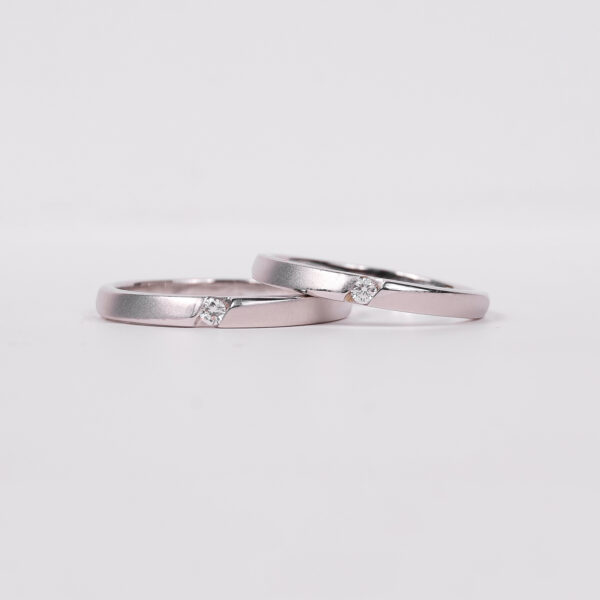 Cincin kawin berlian eropa model Carina couple ring