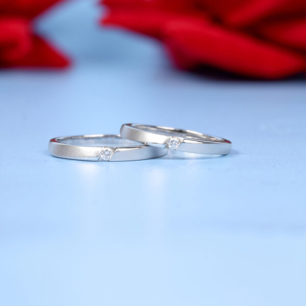 Cincin kawin berlian eropa model Carina couple ring