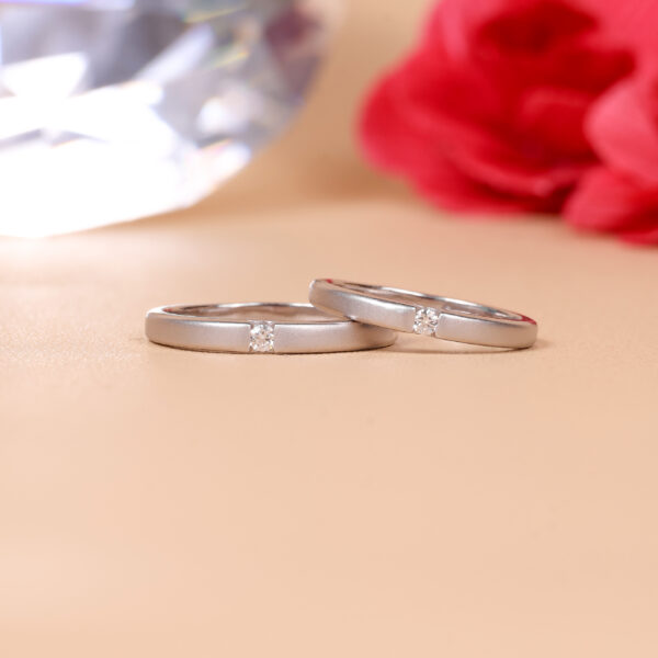 Cincin kawin berlian eropa model Alexa couple ring