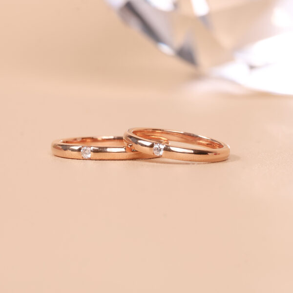 Cincin kawin berlian eropa model Altena Couple Ring