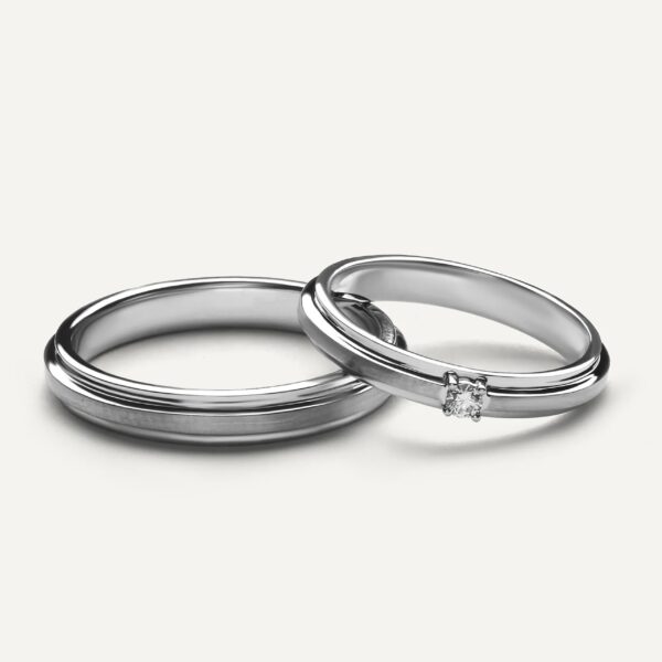 Cincin kawin Berlian Sigma Series Paladium